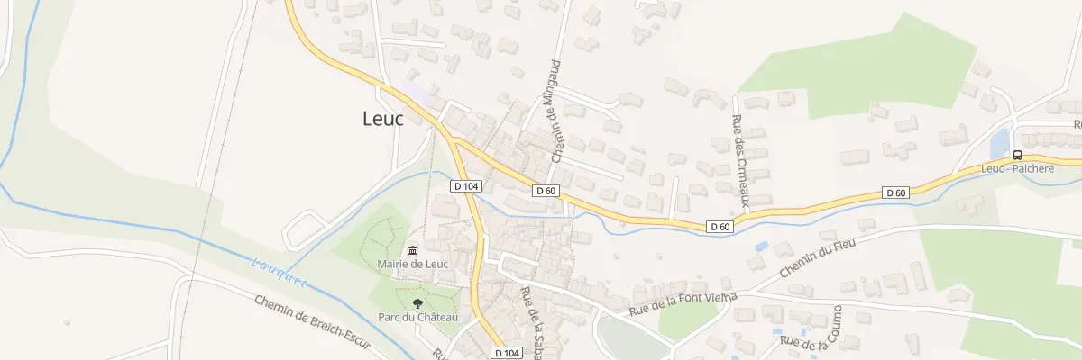 Plan du 18 Av de Villefloure à Leuc