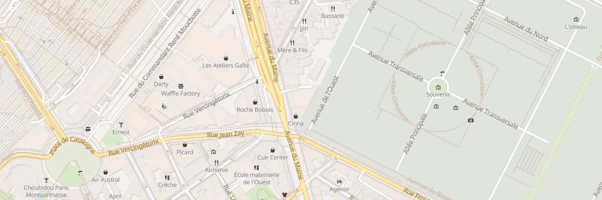 Plan du 85 Av du Maine à Paris 14e Arrondissement