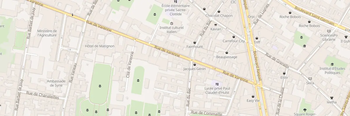 Plan du 37 Rue de Varenne à Paris 7e Arrondissement