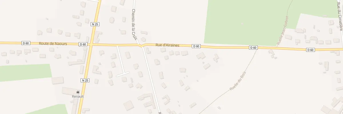 Plan du 25B Rue d’Airaines à Talmas