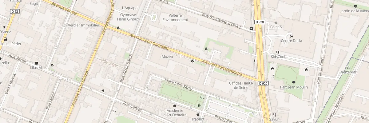 Plan du 25 Av Léon Gambetta à Montrouge