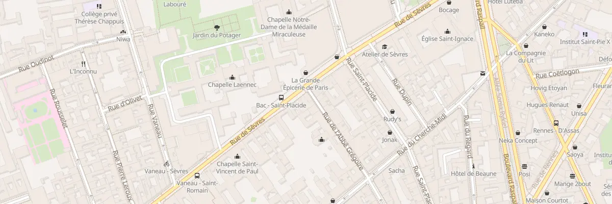 Plan du 4 Rue de l’Abbé Grégoire à Paris 6e Arrondissement