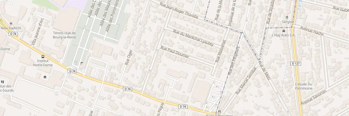 Plan du 8 Rue du Président Doumer à Bourg-la-Reine