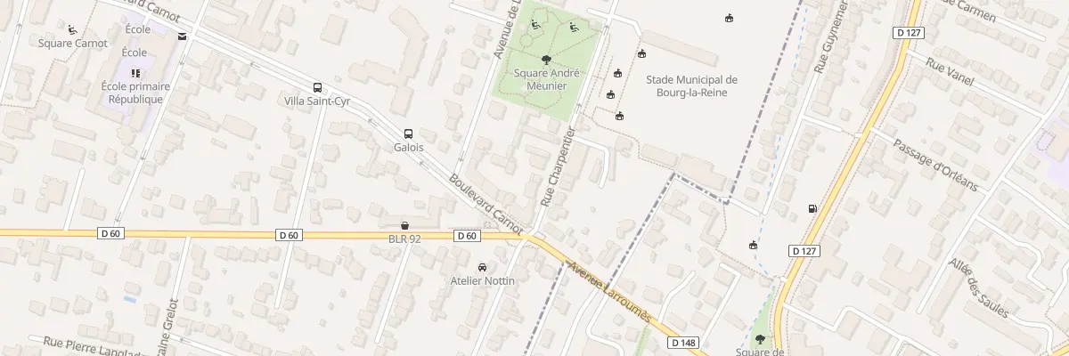 Plan du 5 Rue Charpentier à Bourg-la-Reine