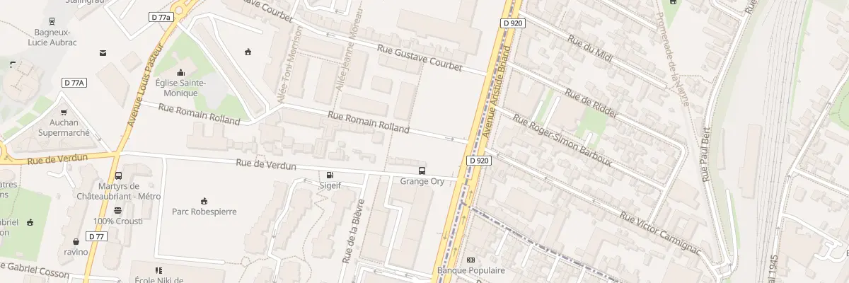 Plan du 5 Rue Romain Rolland à Bagneux