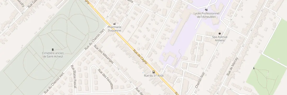 Plan du 335 Rue de Cagny à Amiens