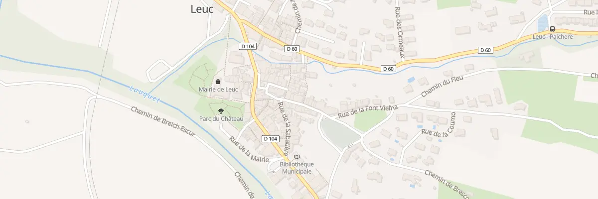 Plan du 48 Le Village à Leuc