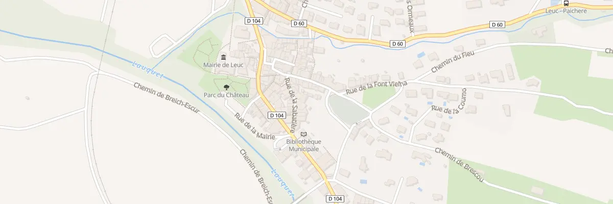 Plan du 12 Rue de la Sabatière à Leuc