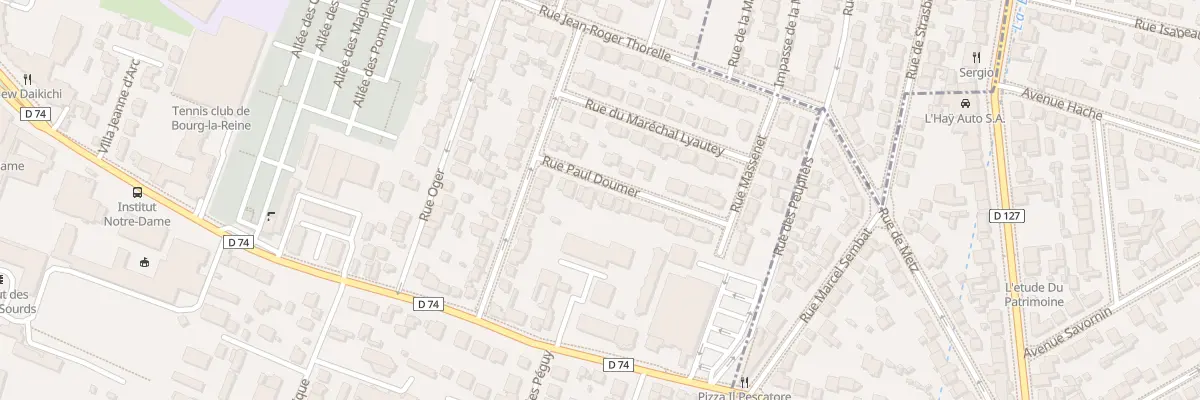 Plan du 12 Rue du Président Doumer à Bourg-la-Reine