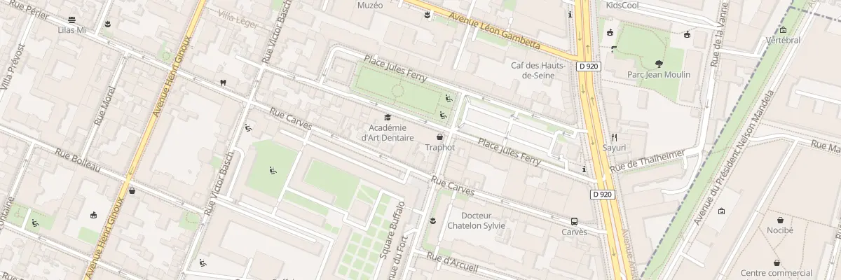 Plan du 37 Pl Jules Ferry à Montrouge