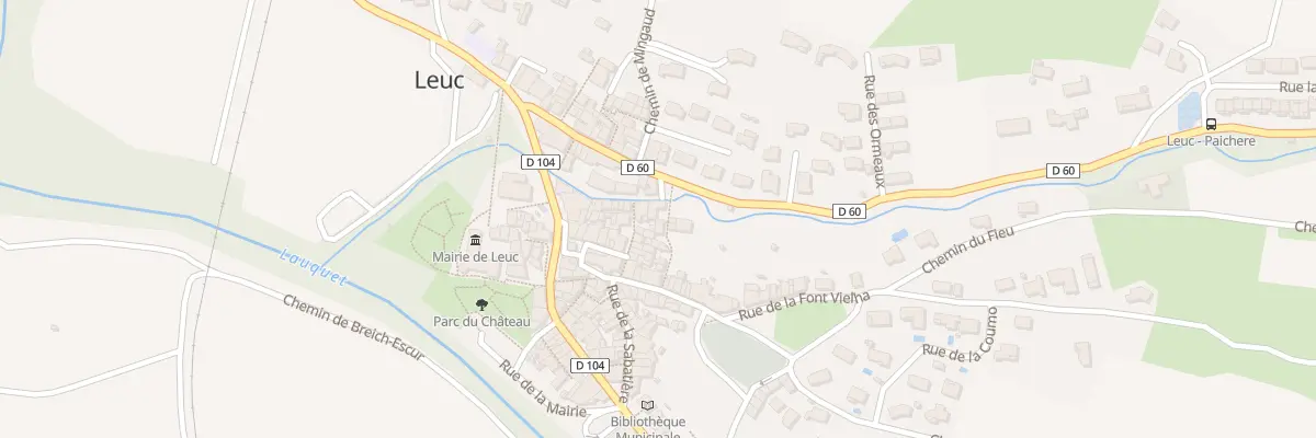 Plan du 2 Rue des Cordonniers à Leuc