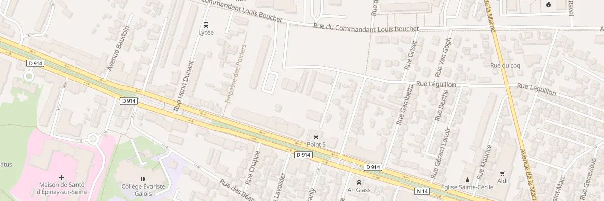 Plan du 85 Av de la République à Épinay-sur-Seine