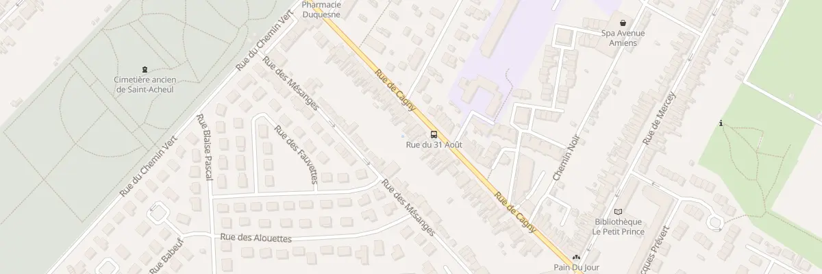 Plan du 320 Rue de Cagny à Amiens