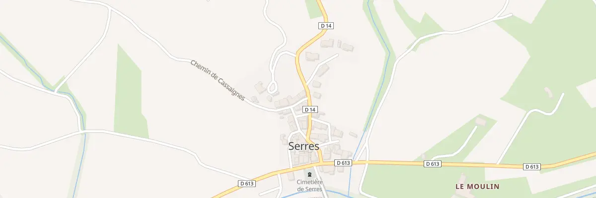 Plan du Village à Serres