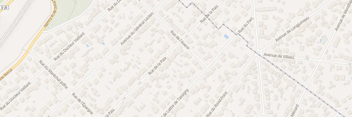 Plan du 96 Rue de la Paix à Sainte-Geneviève-des-Bois