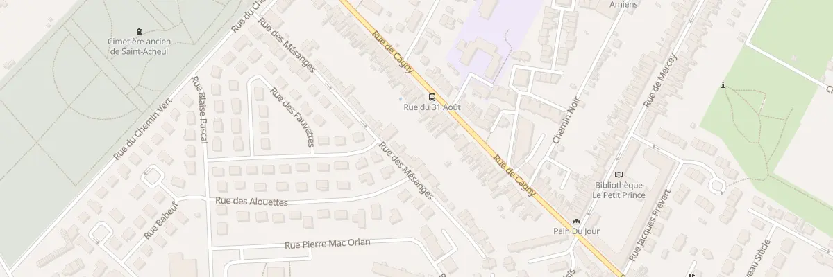 Plan du 332 Rue de Cagny à Amiens