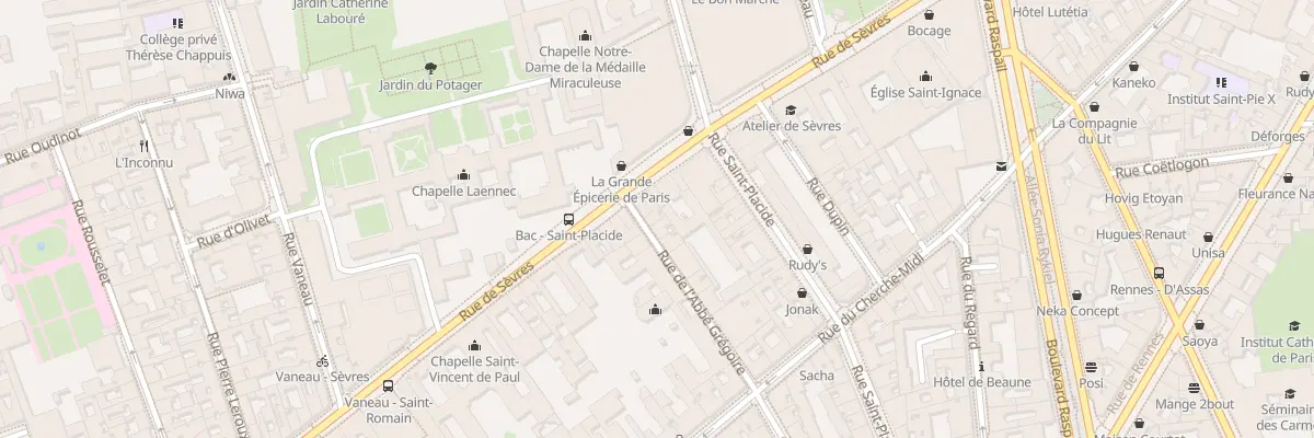Plan du 3 Rue de l’Abbé Grégoire à Paris 6e Arrondissement