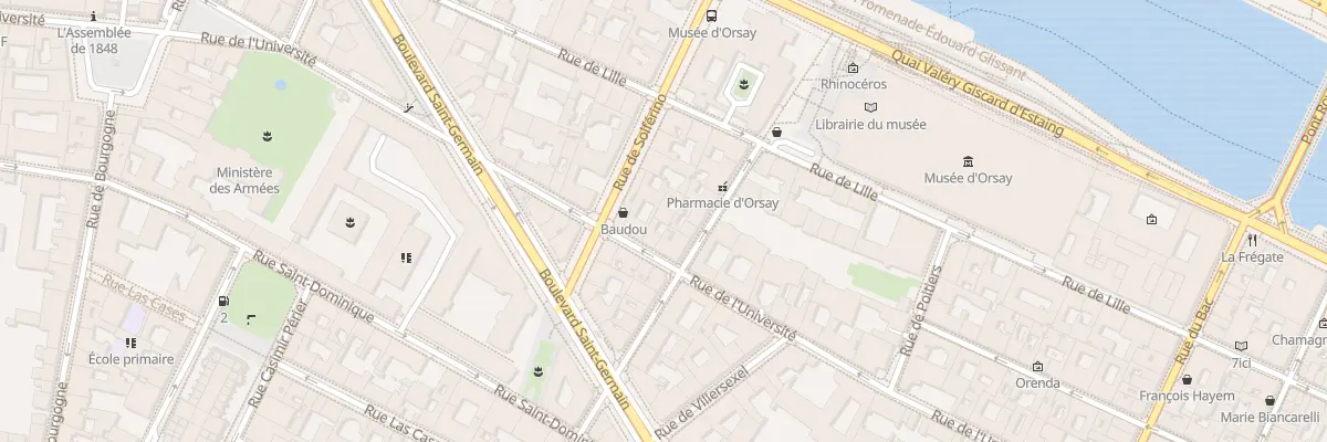 Plan du 86 Rue de l’Université à Paris 7e Arrondissement