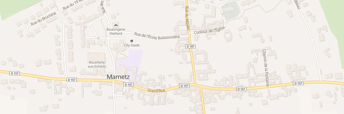 Plan du 3 Rue du Moulin à Mametz