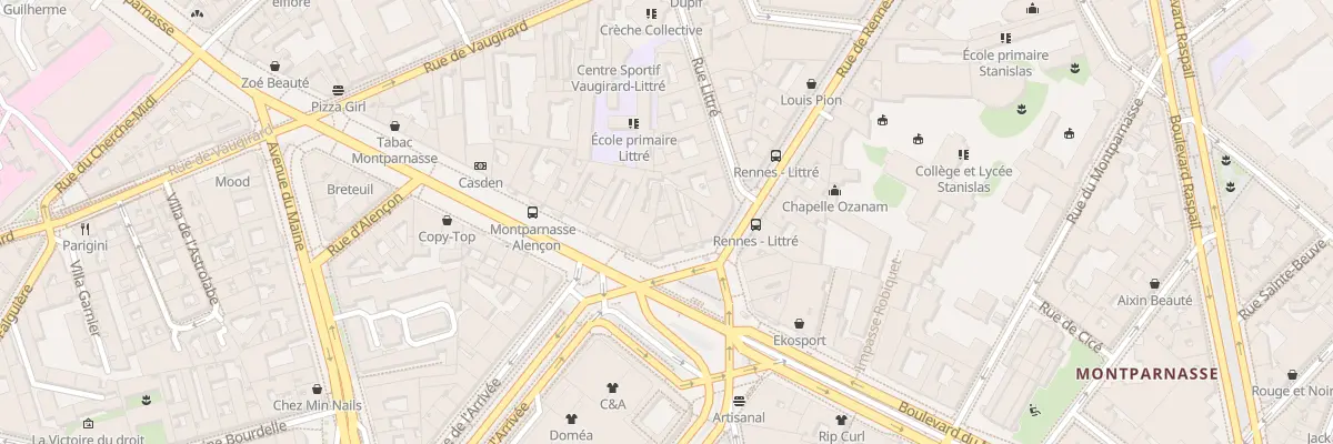 Plan du 6 Pl du Dix Huit Juin 1940 à Paris 6e Arrondissement