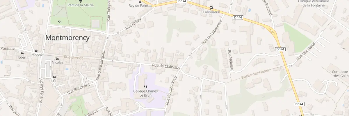 Plan du 23B Rue de Clairvaux à Montmorency