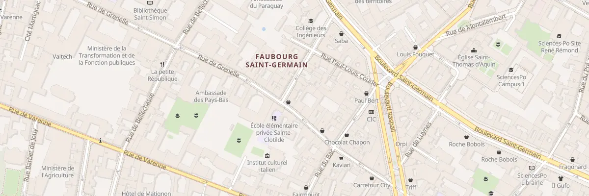 Plan du 90 Rue de Grenelle à Paris 7e Arrondissement