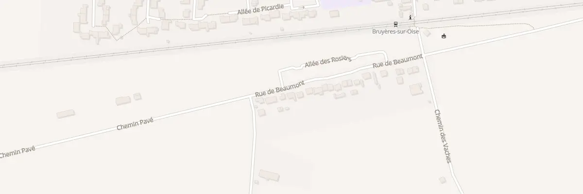 Plan du 20 Rue de Beaumont à Bruyères-sur-Oise