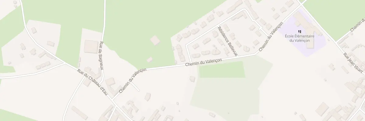 Plan du 1 Res Bellevue à Beauval