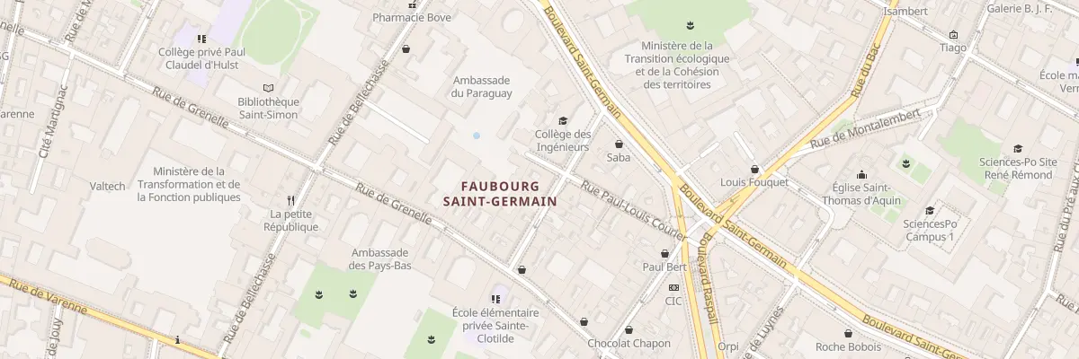 Plan du 8 Rue de Saint-Simon à Paris 7e Arrondissement