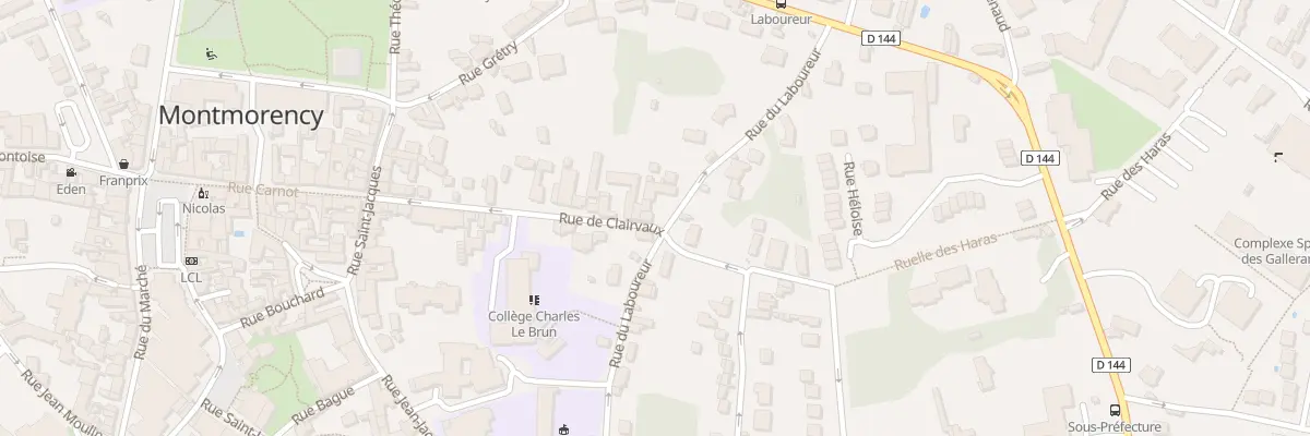 Plan du 25 Rue de Clairvaux à Montmorency