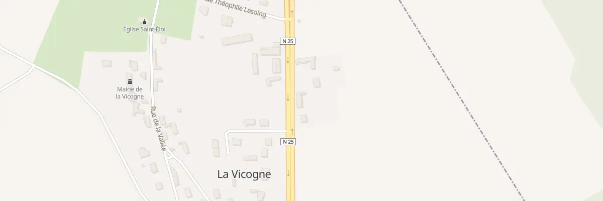 Plan du 5 Rte Nationale à La Vicogne