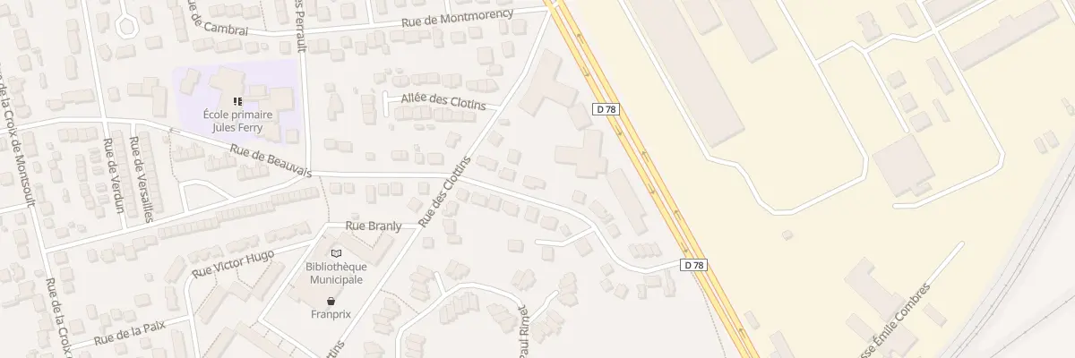 Plan du 43 Rue de Beauvais à Montsoult