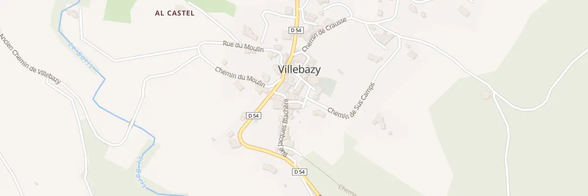 Plan du 3 Rue Pavée à Villebazy