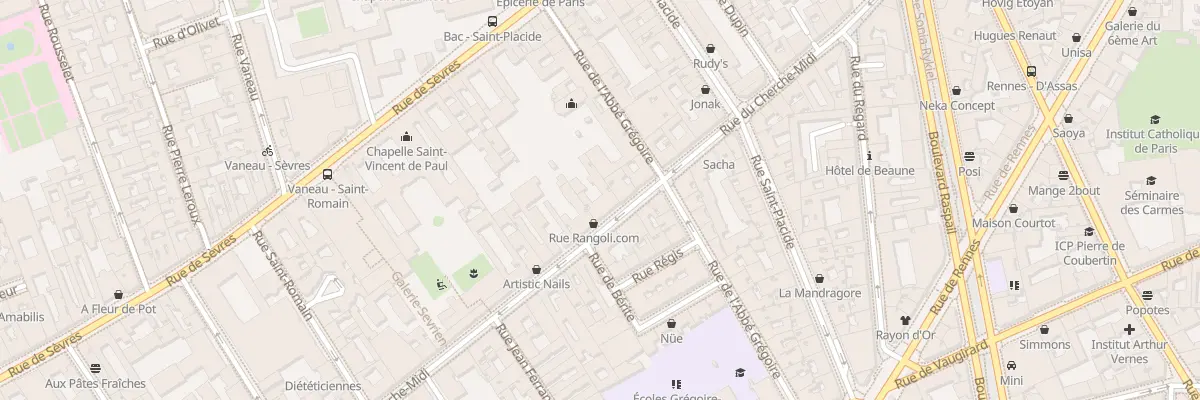 Plan du 72 Rue du Cherche-Midi à Paris 6e Arrondissement