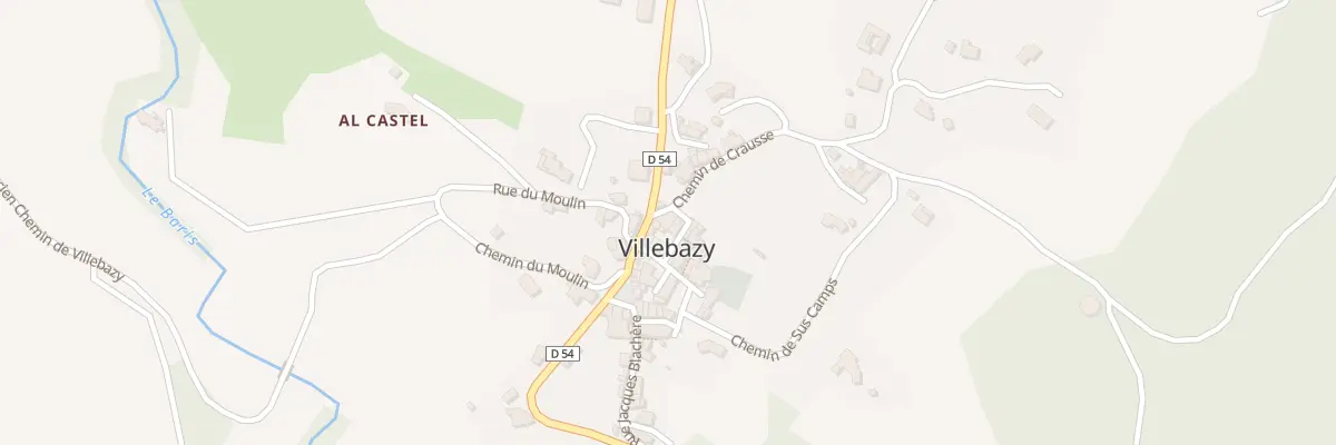Plan du 2 Rue de Crausse à Villebazy