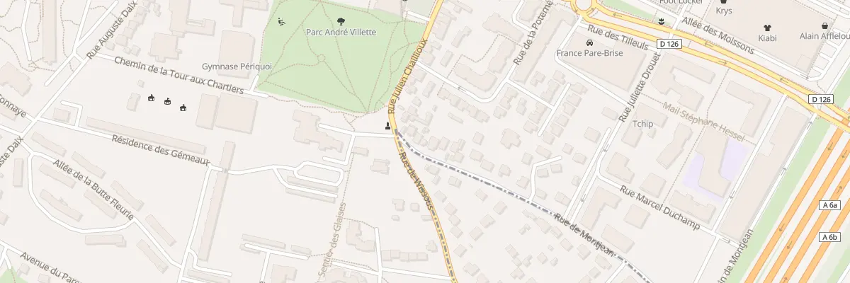 Plan du 5 Rue de Montjean à Fresnes