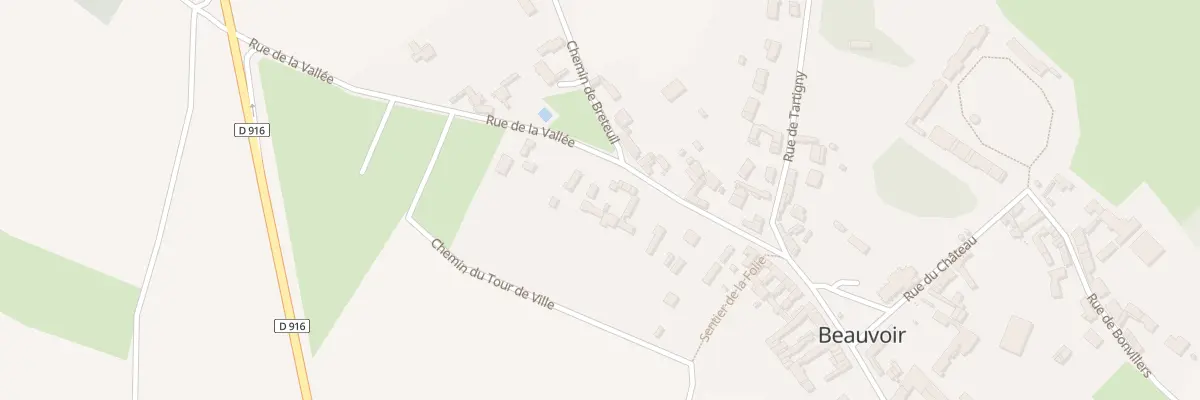 Plan du 19 Rue de la Vallée à Beauvoir