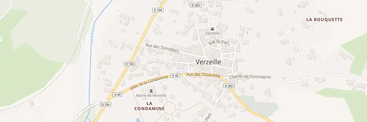 Plan du 12 Rue de l’Ecole à Verzeille