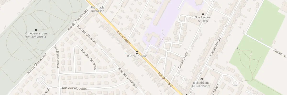 Plan du 347 Rue de Cagny à Amiens