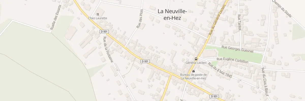 Plan du 88 Rue du Général de Gaulle à La Neuville-en-Hez