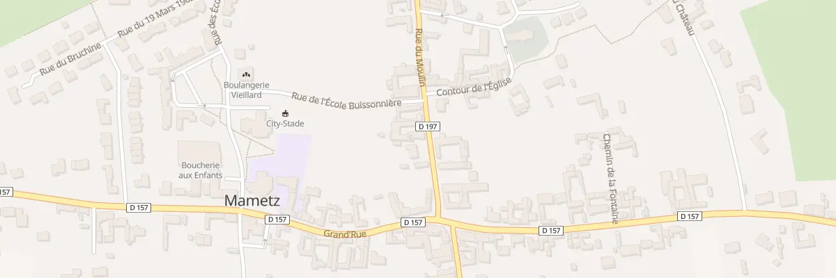 Plan du 5 Rue du Moulin à Mametz