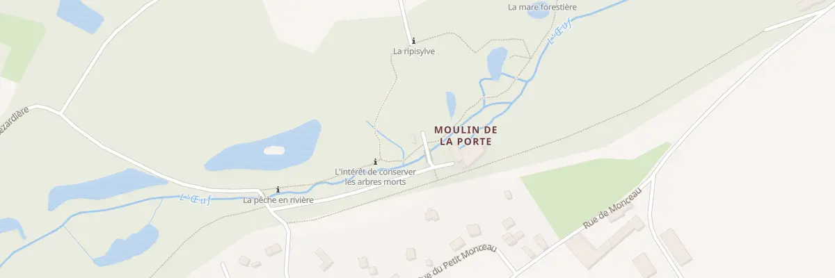 Plan de Moulin de la Porte à Nancray-sur-Rimarde