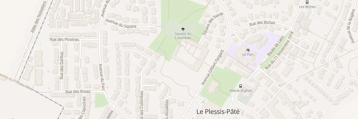 Plan du 6 Av Gilbert Fergant au Plessis-Pâté