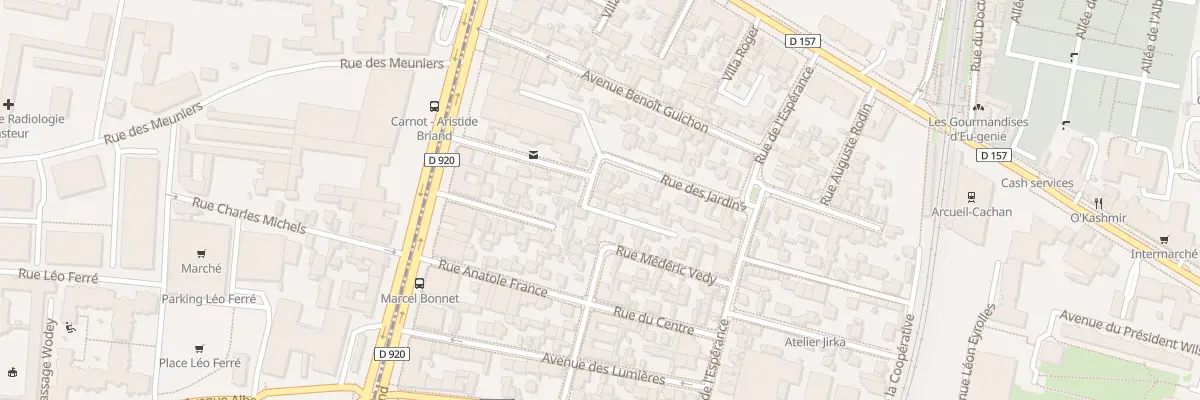 Plan du 16 Rue des Jardins à Cachan
