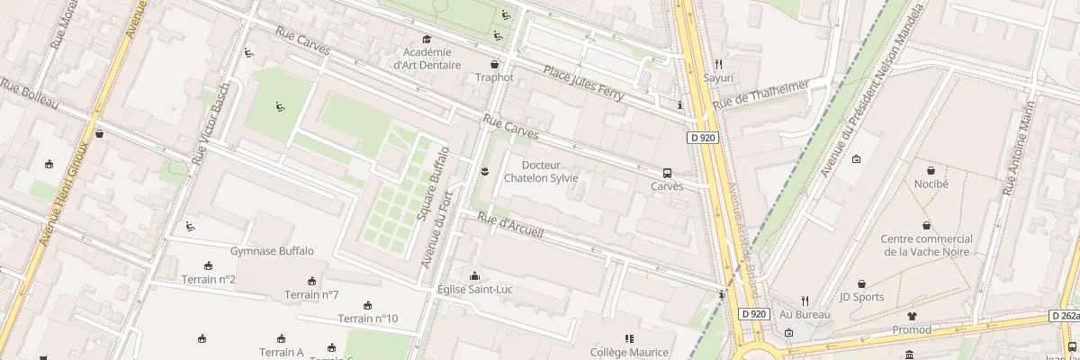 Plan du 25 Rue Carvès à Montrouge