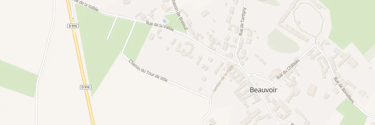 Plan du 15 Rue de la Vallée à Beauvoir