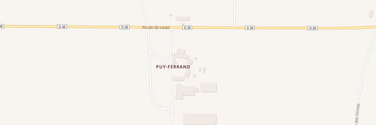 Plan du 69 Puy Ferrand à Arçay