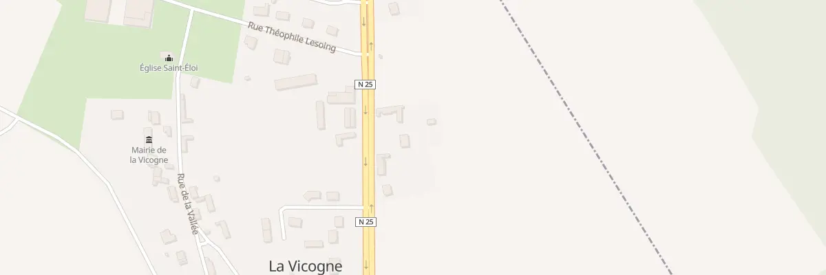 Plan du 7 Rte Nationale à La Vicogne