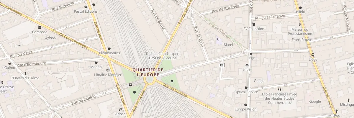 Plan du 40 Rue de Liège à Paris 8e Arrondissement