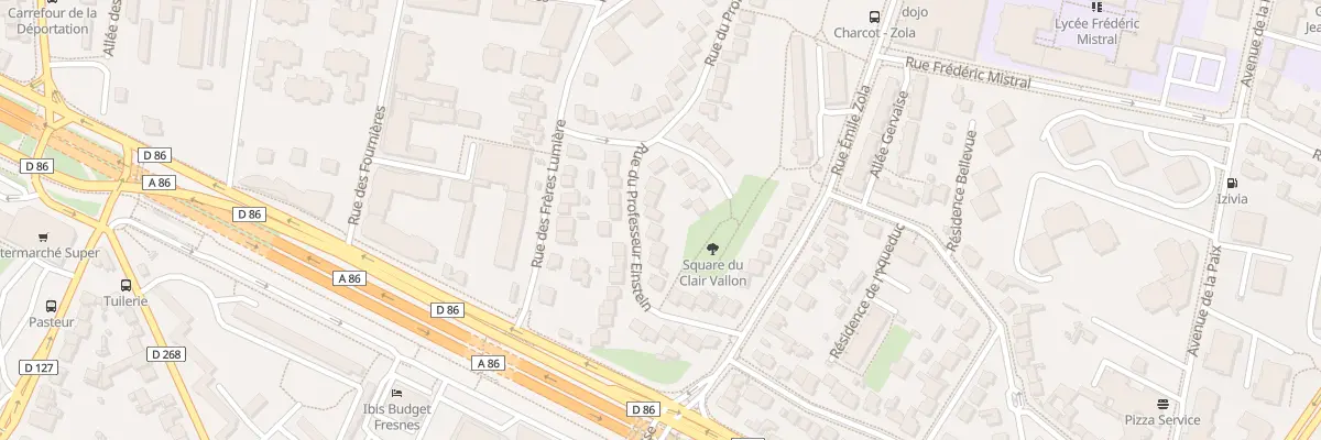 Plan du 20 Rue du Professeur Einstein à Fresnes